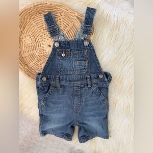 Baby Gap Jean Denim Shortalls Size 12-18 Months